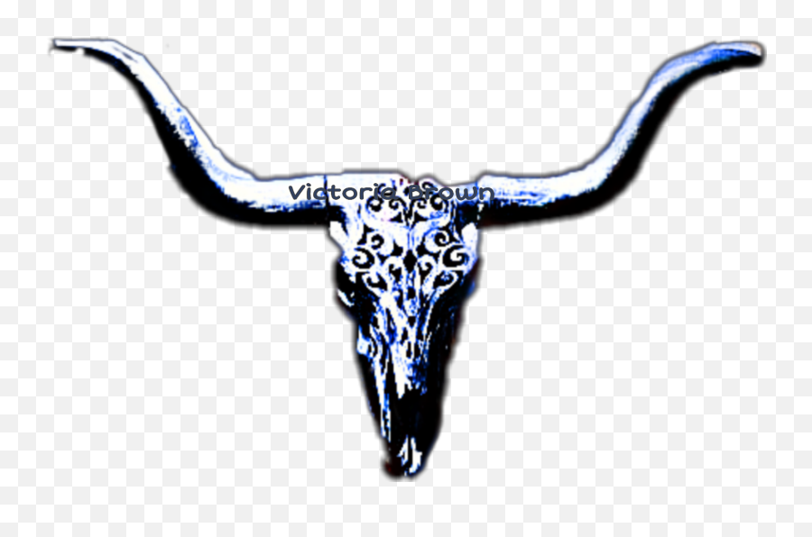 Cowskull Beautifulblue Moo Nature - Horn Emoji,Texas Longhorn Emoji