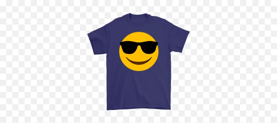 Cool Emoji With Shade T - Funny Detroit Lions Shirts,Cool Shades Emoji