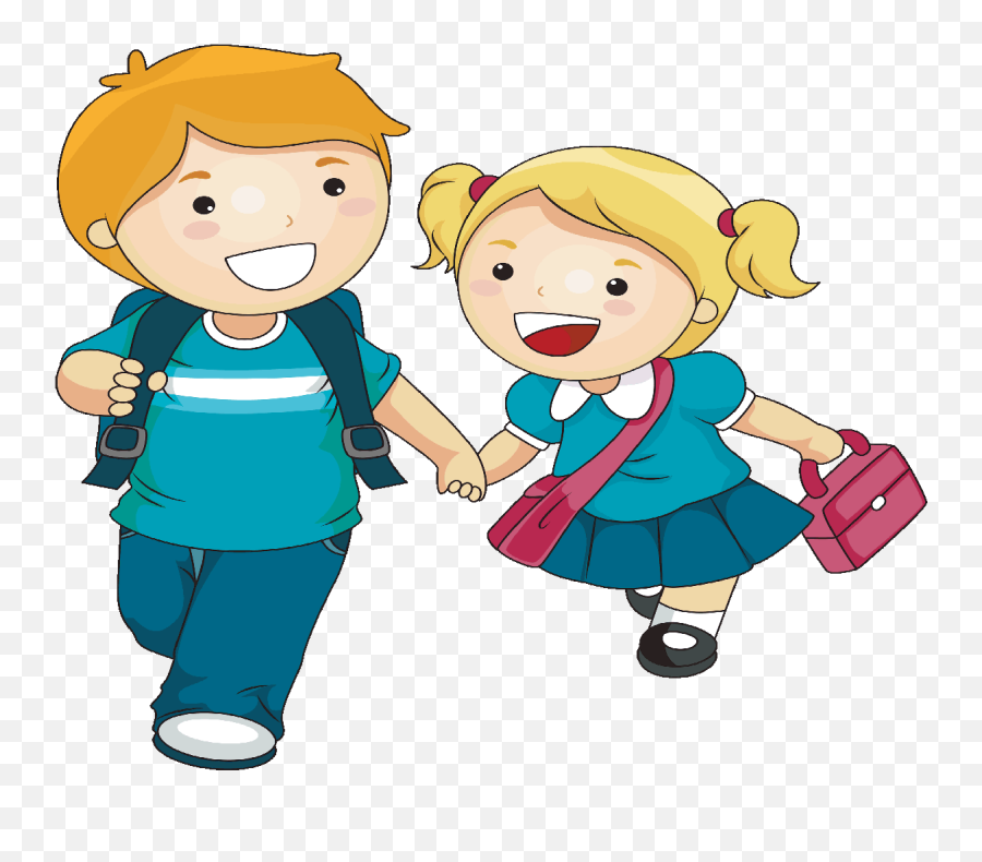 Cartoon Brother And Sister Clipart - Students Clip Art Png Emoji,Brother And Sister Emoji