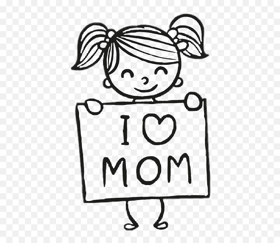 Ilovemom Mothersday Mothers Day - Love Mom Clipart Black And White Emoji,Happy Mothers Day Emoji Art