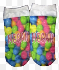 Personalized Gumball Socks - Drinking Straw Emoji,Emoji Socks