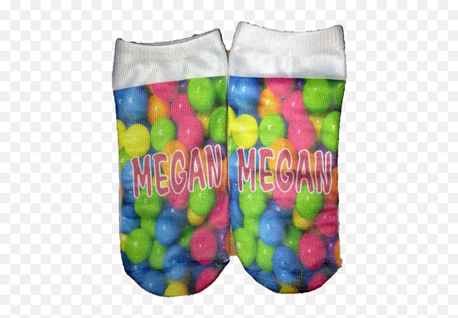 Personalized Gumball Socks - Drinking Straw Emoji,Emoji Socks