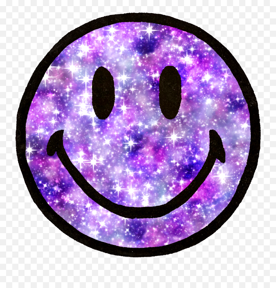 Smiley Smileyface Purple Stardust - Transparent Smiley Face Purple Emoji,Stardust Emoji