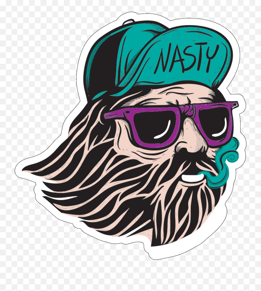 Sunglasses Clipart Beard Face Sunglasses Beard Face - Nasty Salt Nic Trap Queen Emoji,Bearded Emoji