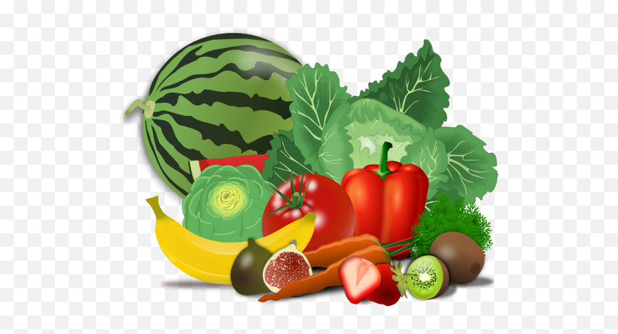 Clipart Pages Of Public Domain Clip Art - Fruits And Vegetables Drawing Emoji,Shish Kabob Emoji