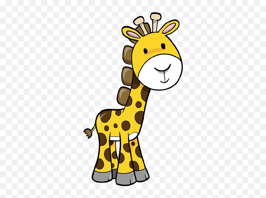 Transparent Background Clip Art Giraffe - Cartoon Giraffe No Background Emoji,Giraffe Emoji
