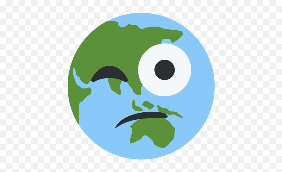 Asia Globe Icon Emoji,Wide Eye Emoji