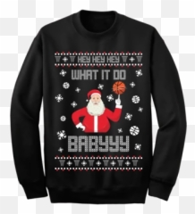What It Do Baby Ugly Christmas Sweater - Get Baked Christmas Shirt Emoji,Emoji Hoodies