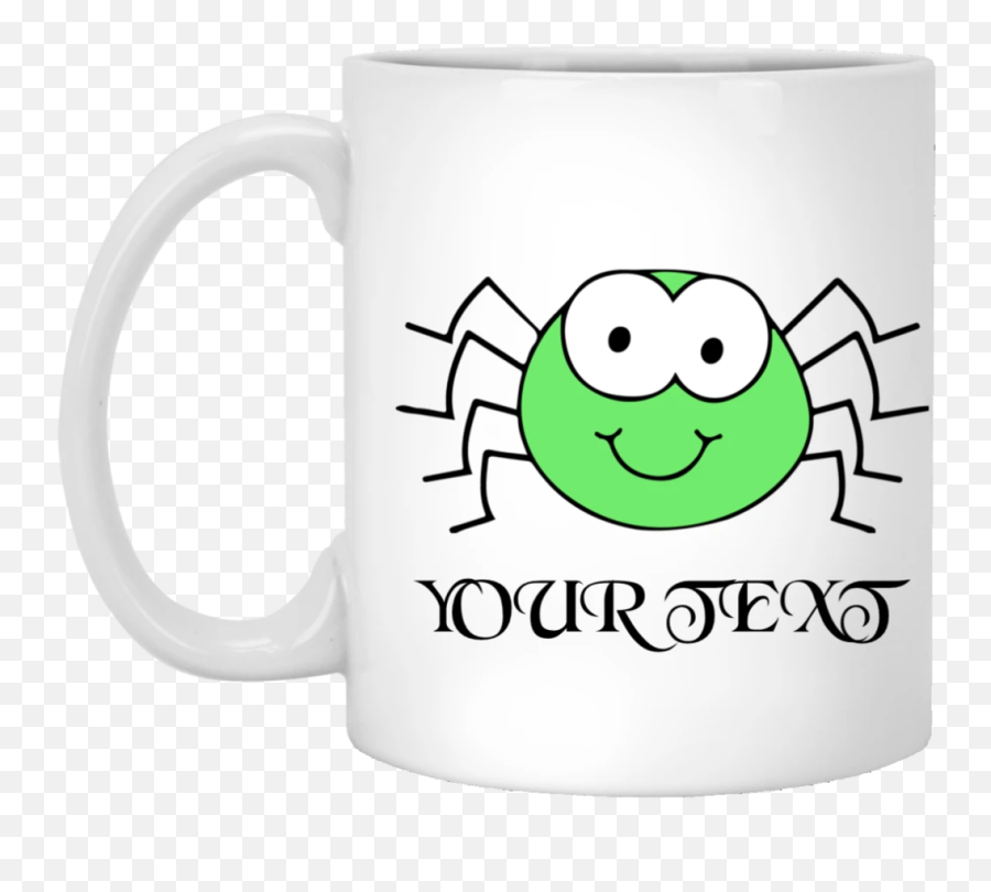 Halloween Spider Cute Funny White Mugs - Corporate Email Lingo Mug Emoji,Spider Emoticon