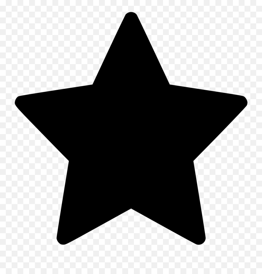 Five Point Star Silhouette - Font Awesome Star Png Emoji,Pentacle Emoji