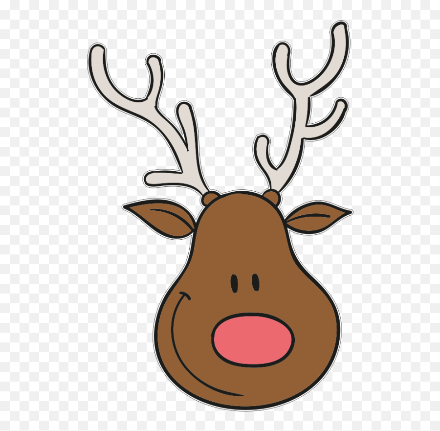 Reindeer Clipart Svg - Png Download Full Size Clipart Clip Art Emoji,Funny Emoji Creations