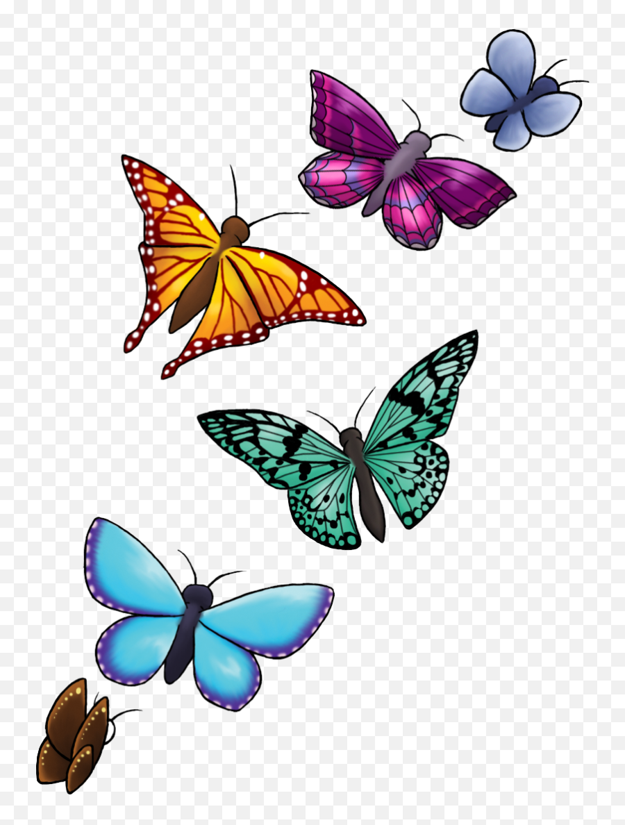 Free Transparent Butterfly Png Download Free Clip Art Free - Butterflies Png Emoji,Blue Butterfly Emoji