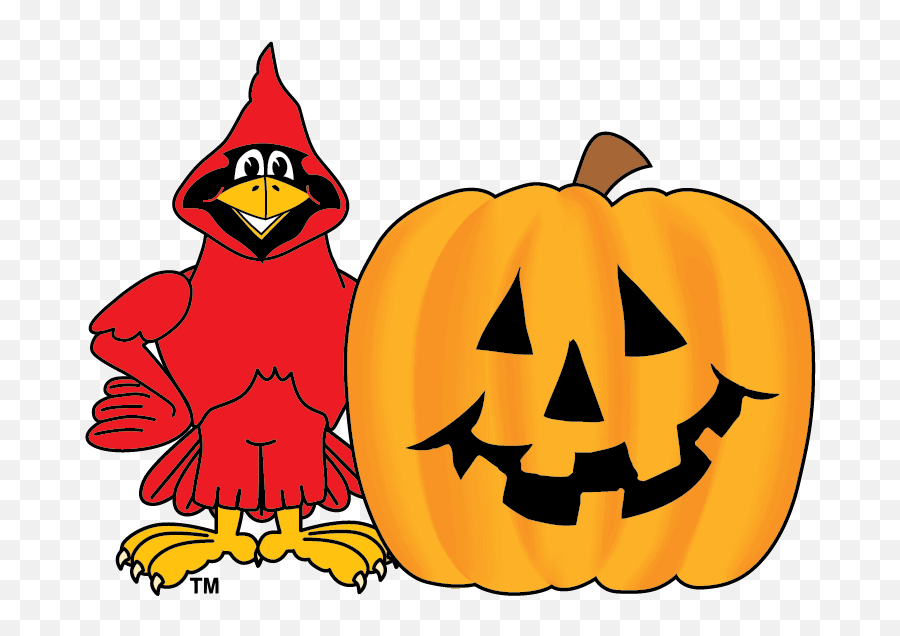 Halloween Images - Mascot Junction Louisville Cardinals Thanksgiving Emoji,Cardinal Emoji