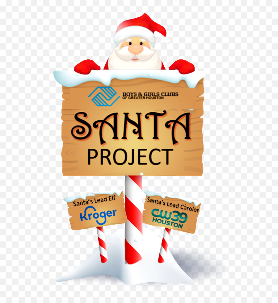 Boys And Girls Club Santa Project Cw39 Houston - Santa Claus Emoji,Flying Saucer Emoji