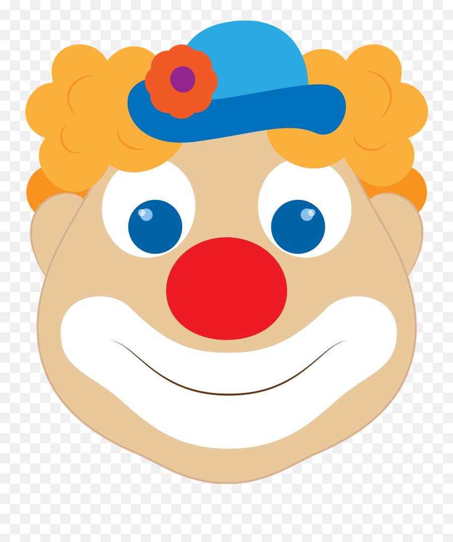 Clown Face Clipart - Happy Emoji,Clown Emoji Transparent