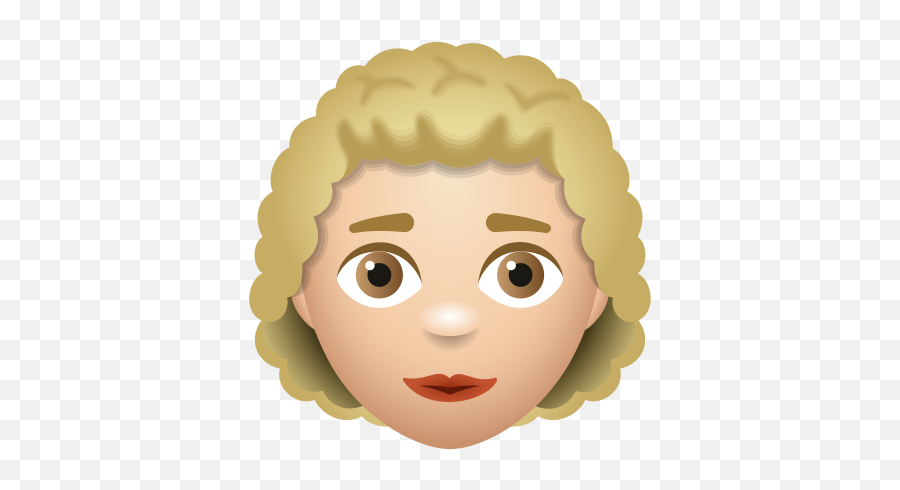 Woman Curly Hair Medium Light Skin Tone - Monastery Of Paleokastritsa Emoji,Curly Emoji