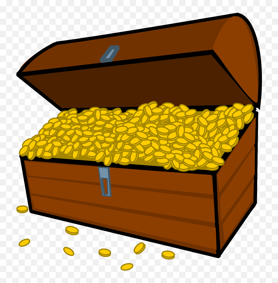 Treasure Chest Free To Use Clip Art - Cartoon Treasure Chest Png Emoji,Treasure Chest Emoji