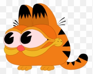 Waiting for render drew garf to calm my nerves - Garfield Cursed Emoji