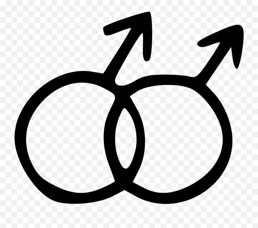 Gay Gender Homosexuality Love Male - Boy X Boy Symbol Emoji,Gay Couple Emoji