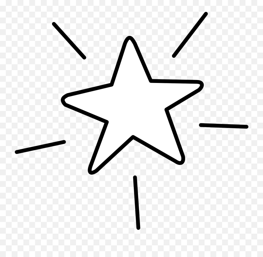 Shine Bookmark Free Vector Graphics - Star Clipart Black And White Emoji,Moon And Stars Emoji