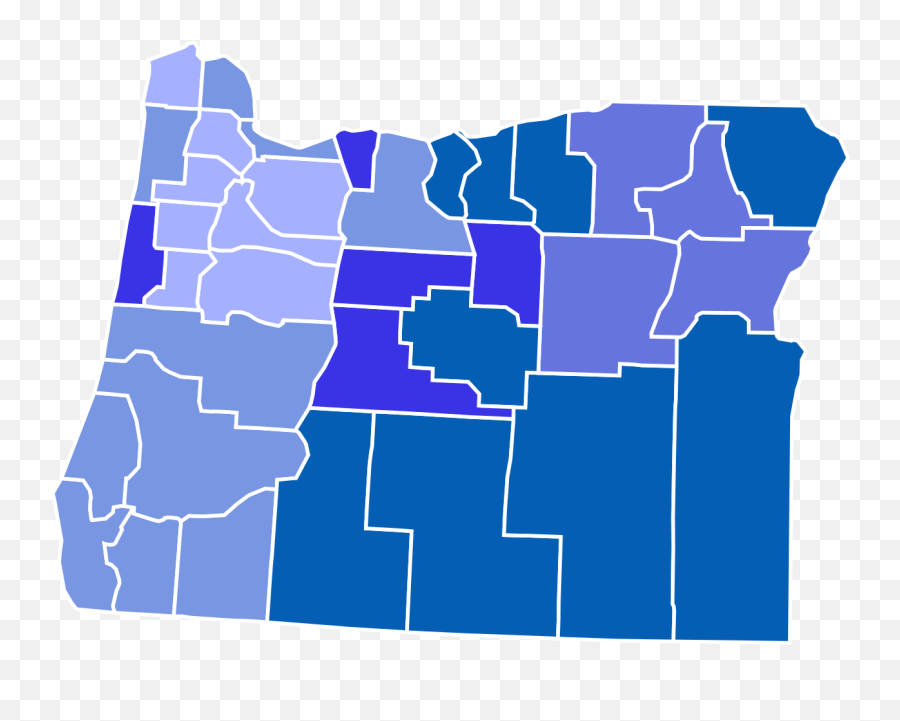 Oregon Counties - Oregon Counties Red Or Blue Emoji,Emoji Legend