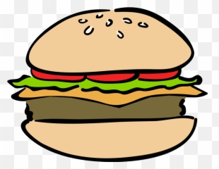 Foods Clipart Hamburger - Png Vector Burger Emoji