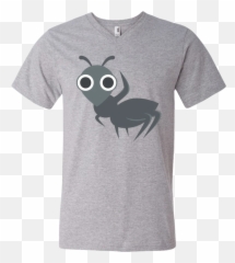 Waving Ant Emoji Mens V,Ant Emoji
