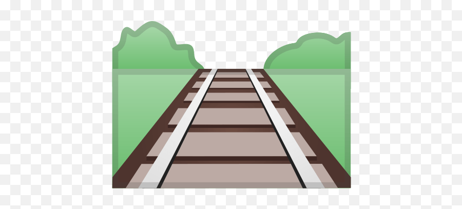 Railway Track Emoji Meaning With - Cartoon Image Of Railway Track,Flip Off Emoji Text