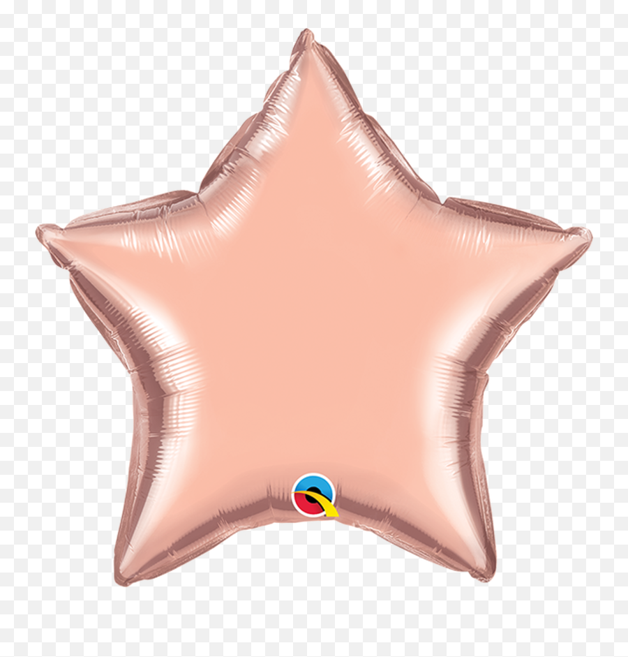 Star Rose Gold - Chrome Star Foil Pink Balloons Emoji,Mermaid Emoji Pillow