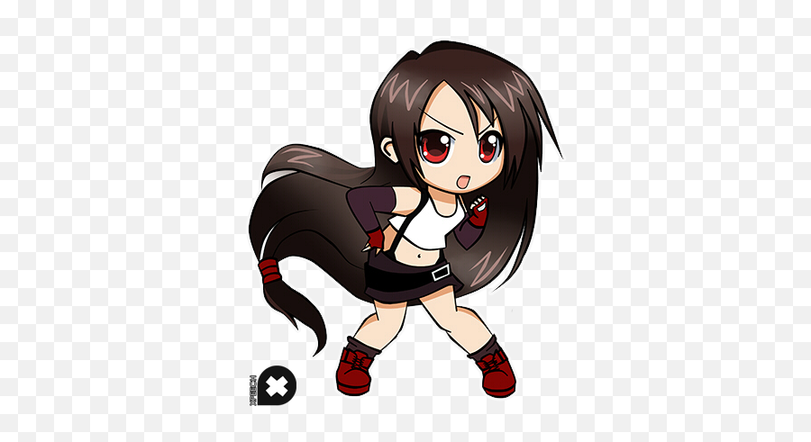 Chat Log - Final Fantasy 7 Tifa Chibi Emoji,Motorboating Emoji