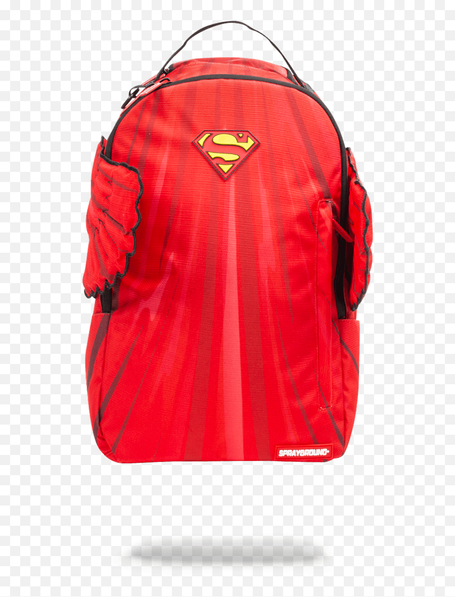 Sprayground Superman Cape Wings Backpack - Superman Logo Emoji,Red Backpack Emoji