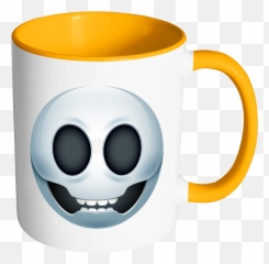 Emoji Skull Accent Mug - Mug,Flip Flop Emoji