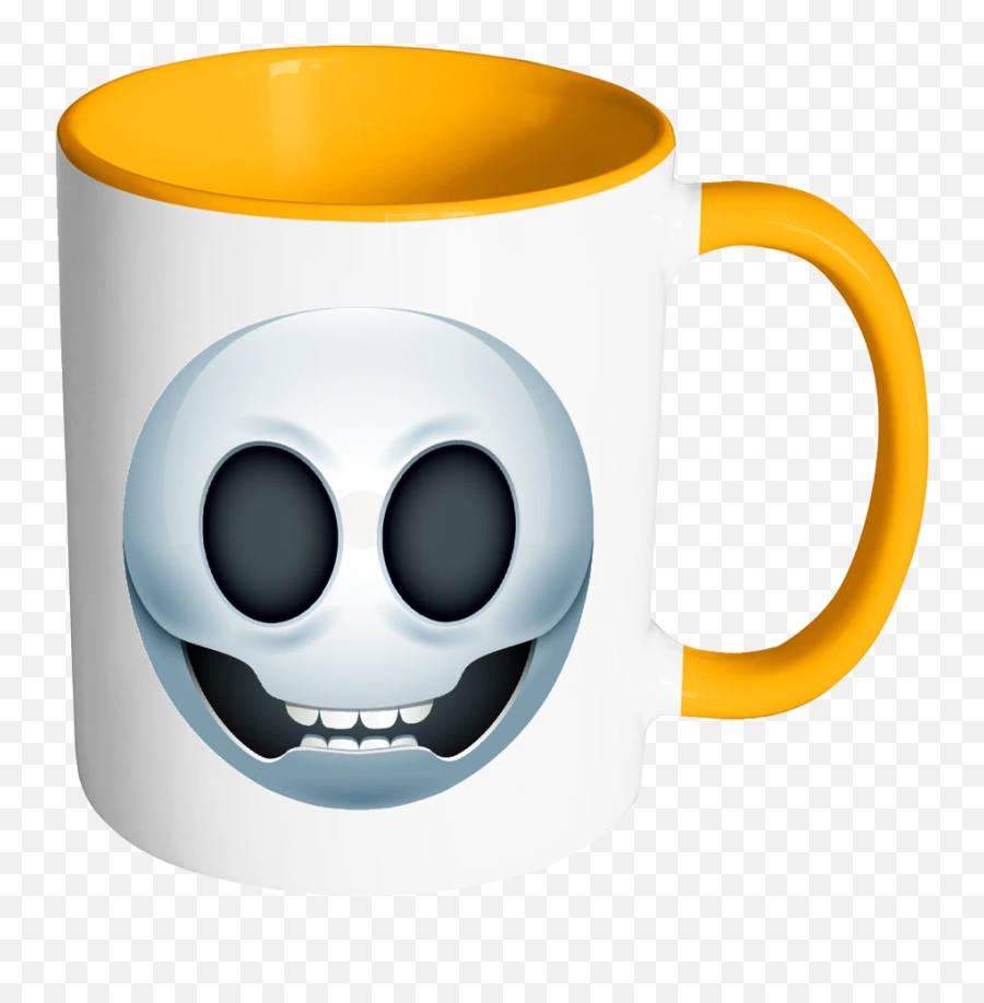 Emoji Skull Accent Mug - Mug,Flip Flop Emoji