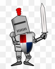 Knight Sword Armed Shield Combat - Chevalier Clipart Emoji