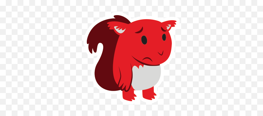Vodafone Squirrel Stickers On Behance - Cartoon Emoji,Ewe Emoji