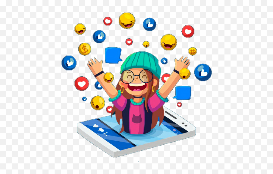 Emojis Movil Reacciones Redes Whatsapp - Social Media Emoji,Emojis For Messenger