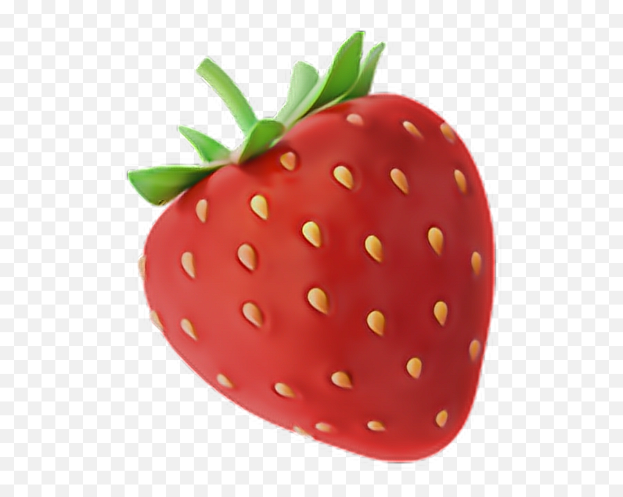 Strawberry Emoji Strawberry Fruit Emoji Emoticon - Iphone Strawberry Emoji Png,Strawberry Emoji