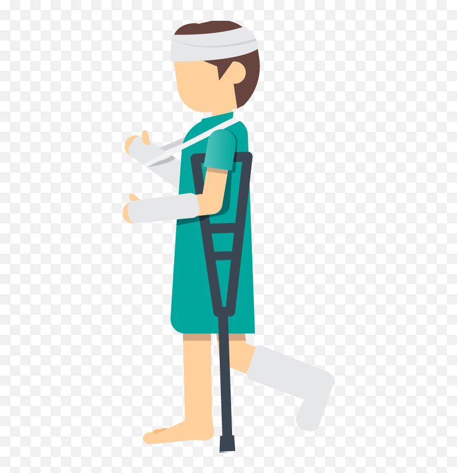 Patient Clipart Png - Injury Clipart Png Emoji,Crutches Emoji