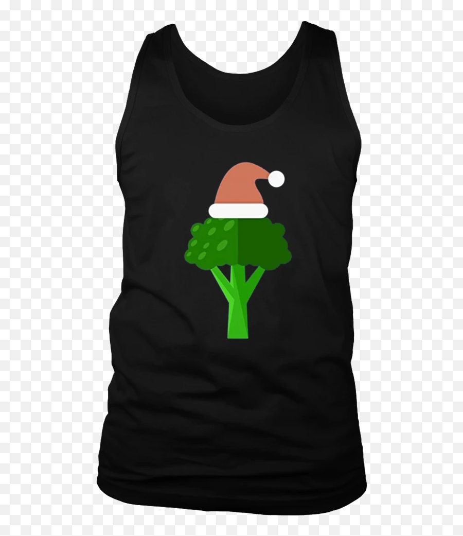 Christmas Broccoli Santa Hat Vegetarian Long Sleeve Shirt - Trump St Pattys Day Shirt Emoji,Emoji Christmas Sweater