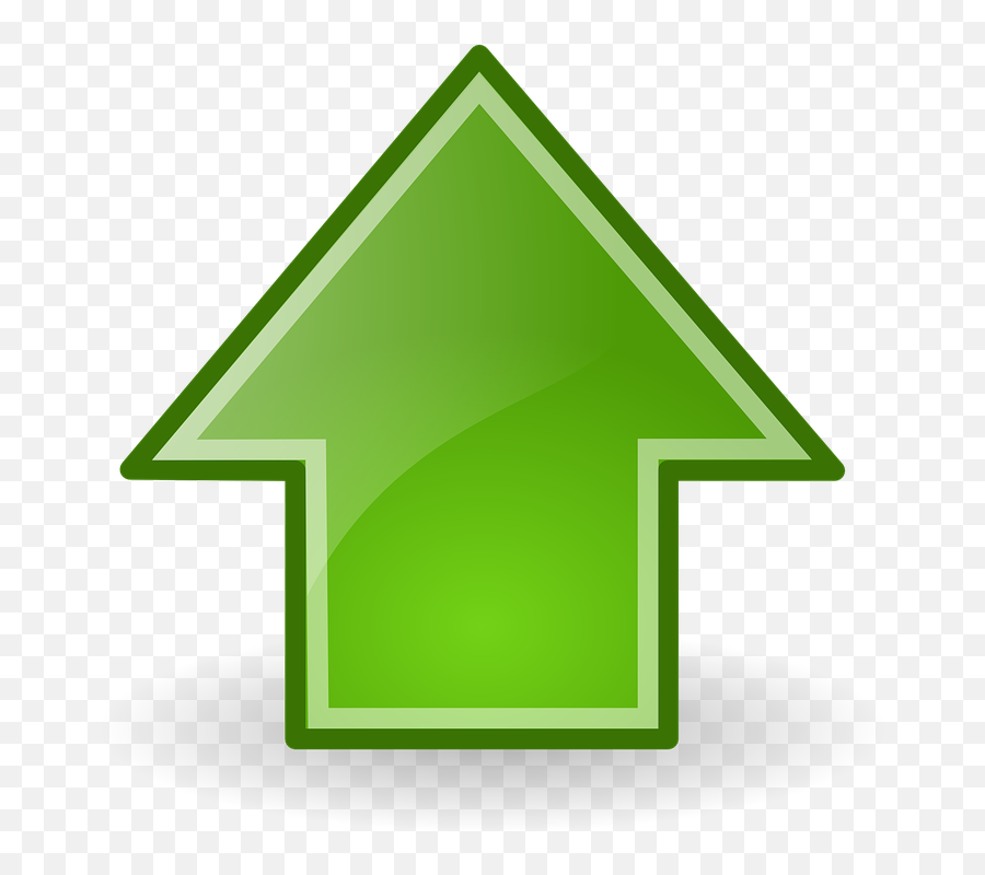 Green Up Arrow Png 5 Png Image - Red Arrow Top Png Emoji,Upward Arrow Emoji