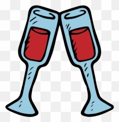 Valentines Day Wine Glass Alcohol - Icon Sticker Emoji