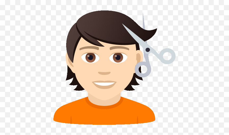 Getting Haircut Joypixels Gif - Gettinghaircut Joypixels Emoji,Scissors Emoji