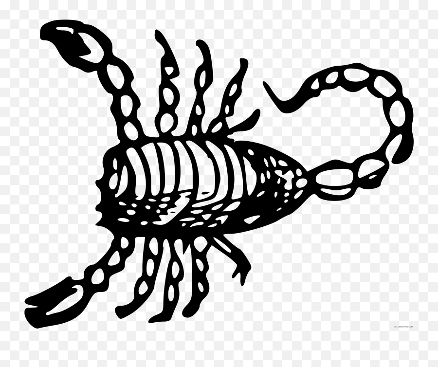Scorpion Coloring Pages Zodiac Woodcut Scorpion Printable - Hunchback Of Notre Dame Zodiac Emoji,Scorpion Emoji