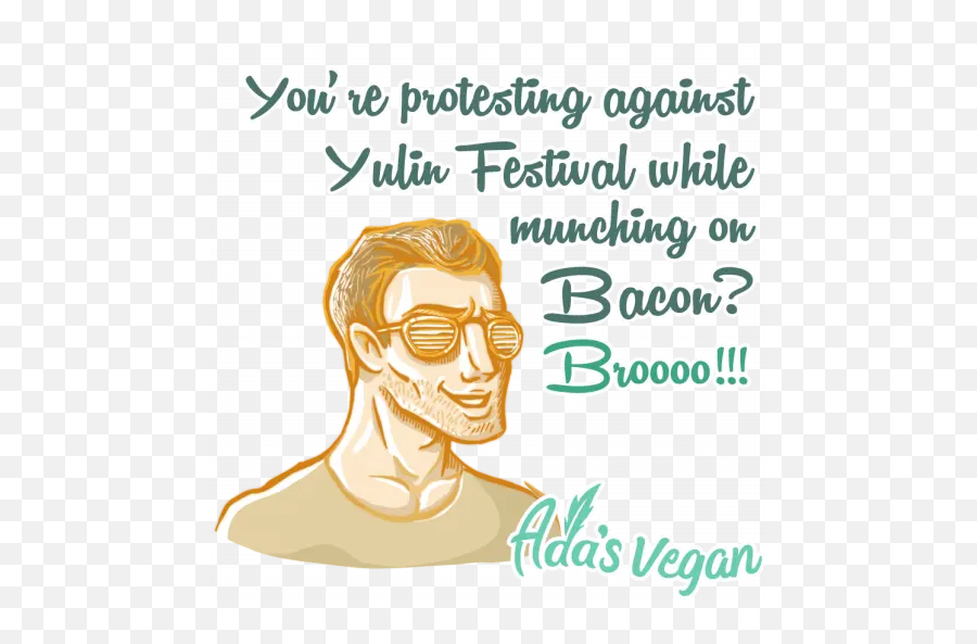 Adas Vegan Stickers Stickers For Whatsapp - Hair Design Emoji,Bacon Emoji Android