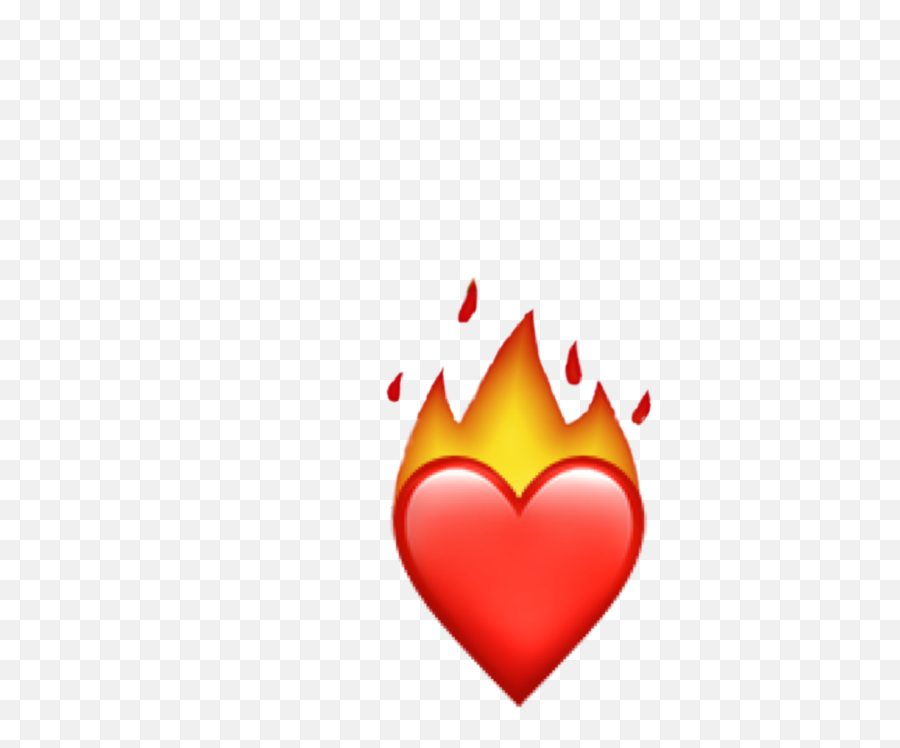 Creator Emoji Heart Fire - Fire Heart Emoji Transparent,Emoji Creator