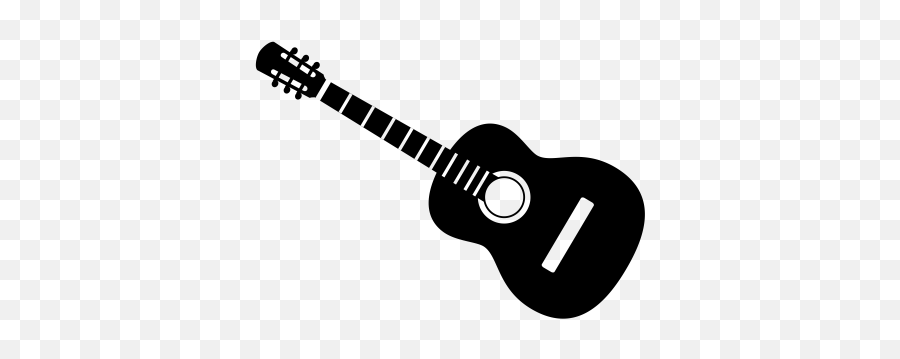 Guitar Png And Vectors For Free - Guitar Silhouette Transparent Background Emoji,Acoustic Guitar Emoji