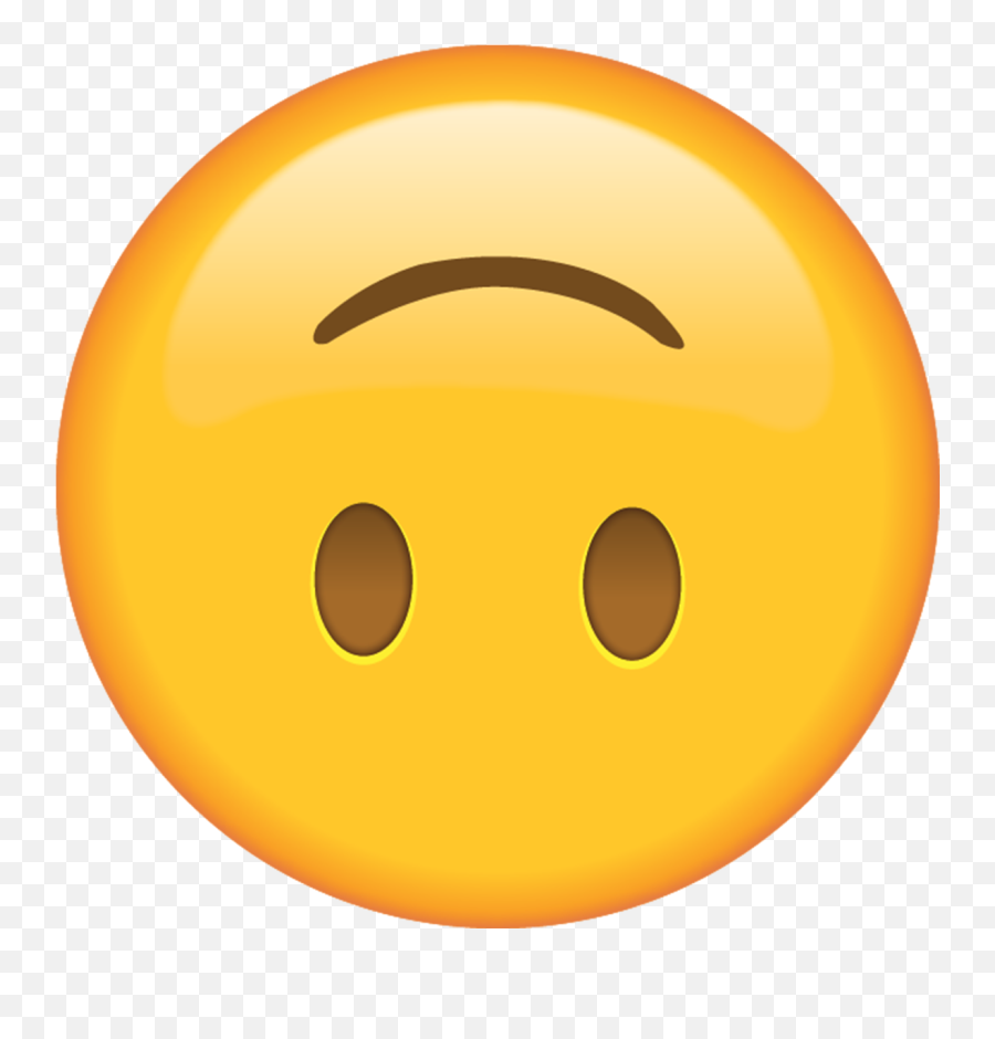 Emoji - Upside Down Face Emoji,Idk Emoji