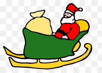 Santa Claus Caluse - Christmas Clipart Black And White Emoji