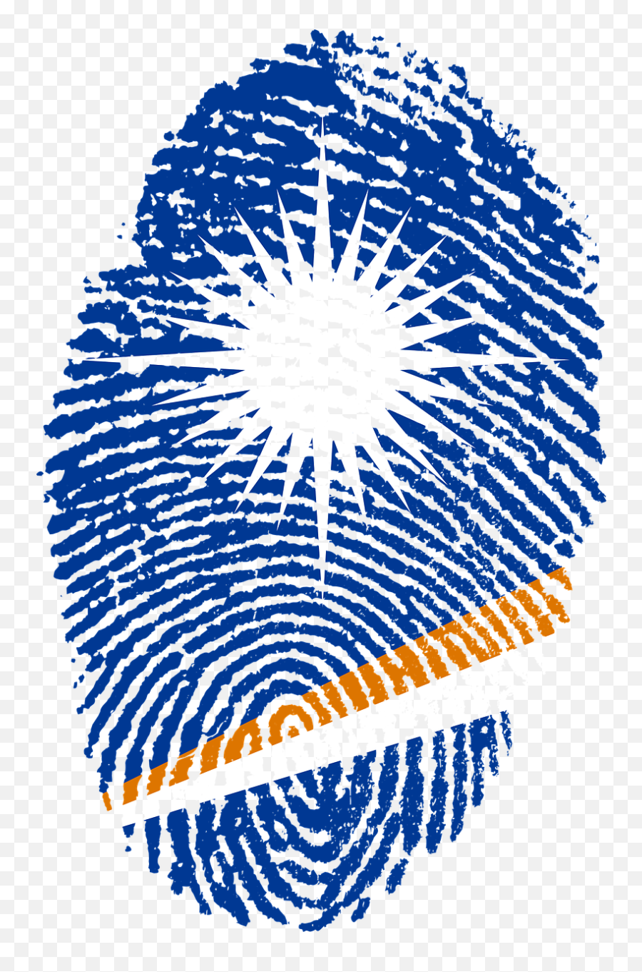 Marshall Islands Flag Fingerprint - Marshall Islands Flag Art Emoji,Flag Chicken Emoji