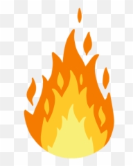 Transparent Clipart Flames - Background Emoji